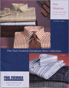 Paul Fredrick MenStyle Catalog Inserts