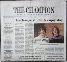 Tea & Harrisburg Champion