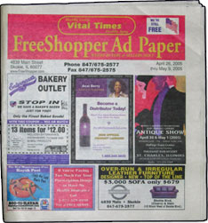 Vital Times FreeShopper Ad Paper
