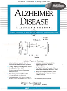 Alzheimer Disease and Associated Disorders