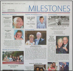 Ann Arbor News - Milestones TMC