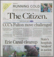 Auburn Citizen. The Auburn Citizen is in the Syracuse, NY DMA. The Auburn  Citizen offers ROP and insert advertising opportunities in its daily and  Sunday circulation. This paper also offers total market