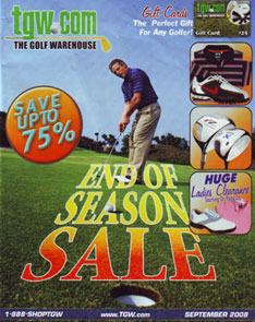 Golf Warehouse Catalog Inserts