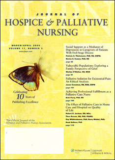 Journal of Hospice & Palliative Nursing