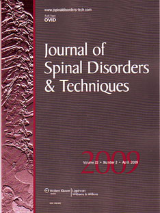 Journal of Spinal Disorders