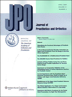 Journal Of Prosthetics And Orthotics. The JPO: Journal Of Prosthetics ...