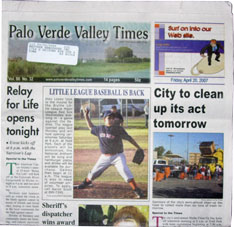 Palo Verde Valley & Quartzside Times