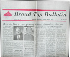 Saxton Broad Top Bulletin