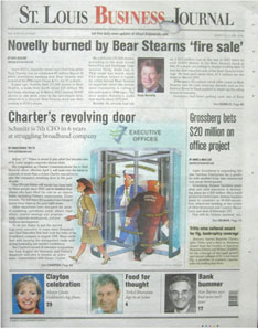 St. Louis Business Journal. St. Louis, called the "Gateway to the West