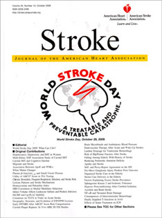 Stroke. Stroke Is A Medical Journal Published By The American Stroke ...