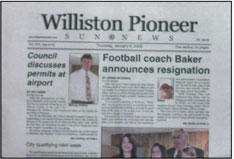 Williston Pioneer Sun News